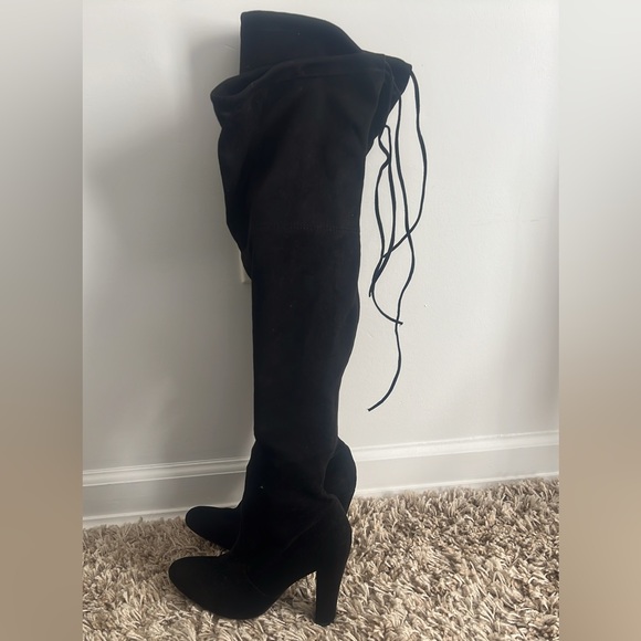 Steve Madden Women’s GORGOUS Over-The-knee Boot Black 9,5M - Picture 8 of 9
